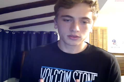 Blond teen Cums On sex dildo And Licks his sex cream - Chaturbate