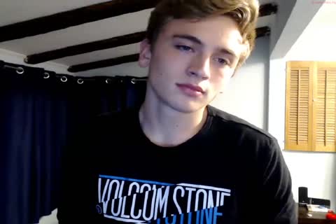 Blond teen Cums On sex dildo And Licks his sex cream - Chaturbate