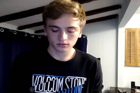Blond teen Cums On sex dildo And Licks his sex cream - Chaturbate