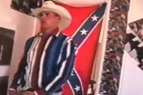 Redneck Cowboy Works His Hard hairy penis