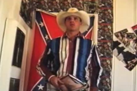 Redneck Cowboy Works His Hard hairy penis