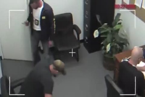 Cops gangbang stunning Suspects