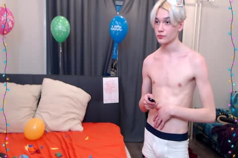 twink Turns 19 And shoots big Ropes Of sperm