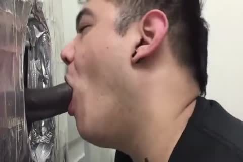 Hung Uncut darksome chap Cums At The Gloryhole