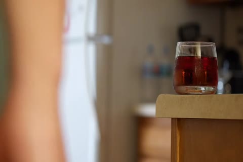 dick And Wine Veiny penis Close Up