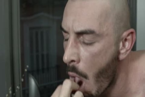 nail Machine dominant Feeds slave His humongous Load