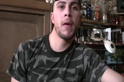 Young gay really enjoys nailing wearing military