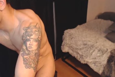 skinny 24yo Canadian twink Jon Strokes His large dick And sperm