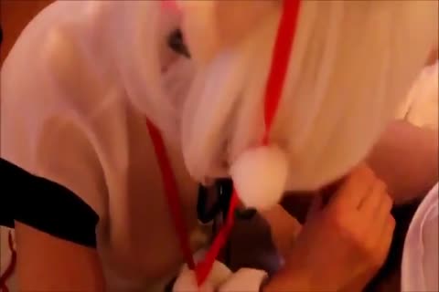 Plowing hard next to japanese amateur