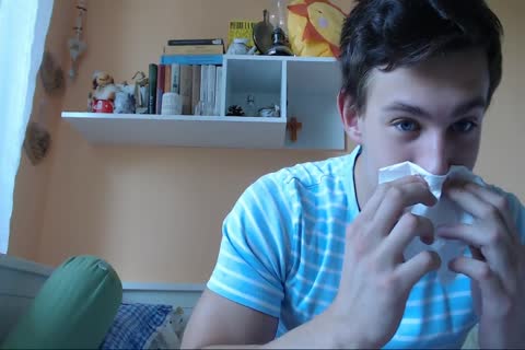 built College guy In Sensual wank & sperm