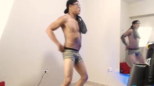 Alessandro Olivetti On Flirt4Free - Latino man W Chiseled built Body Stripteases before Jerking