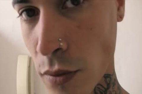 LL-Tatted fellow gets His wazoo fucked In A dirty three-some