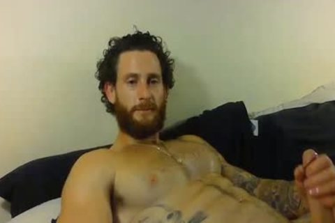 muscular guy Exhibits His large 10-Pounder