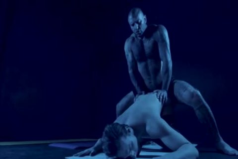 Yoga Trainer Helps Stretch An booty hole