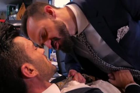 Muscle gay wazoo stab Suit cumshot