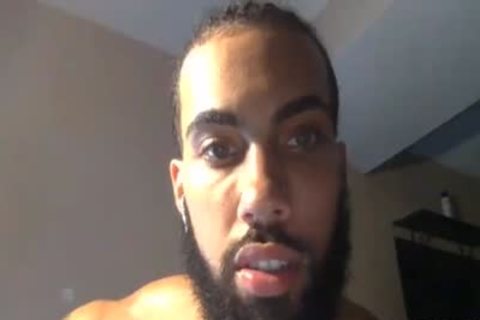 filthy Brazilian Showing His curly dick