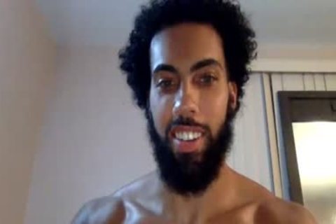 Bearded man Showing His large shlong