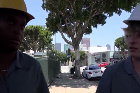 blonde chap With dark stud