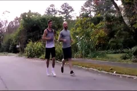 His Tep daddy Gives Him A Workout.. And A Creampie