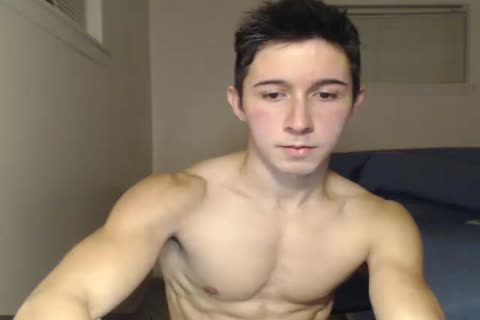 naughty Muscle Hunk Cums