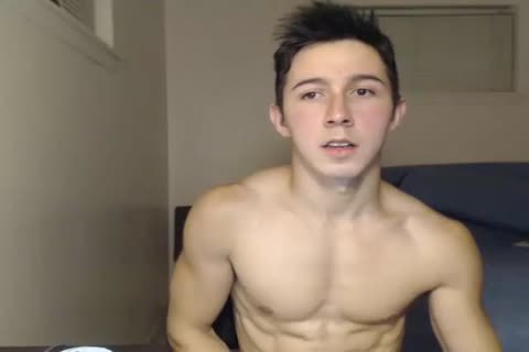 naughty Muscle Hunk Cums