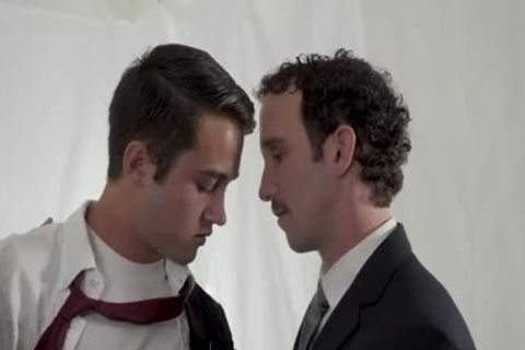 Church lad Spitroasted By gigantic penises