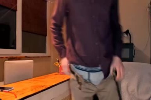 homo Office Worker Stroking His shlong And Showing His wazoo On cam