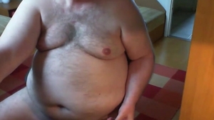 grandad jerk off On cam