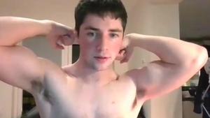 stunning twink Showing His 10-Pounder To His Fans On web camera