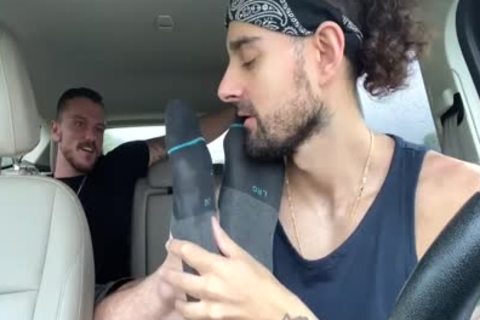 Car Sock/foot Worship