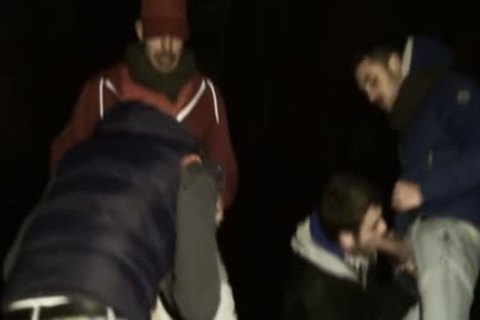 Dry slamming In The Park At Night