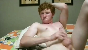 young chap Masturbating And Touching His a-hole