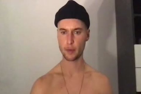 boy Stroking His ramrod