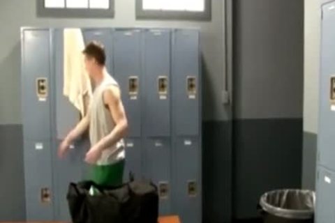 trainer Nails legal age teenager penis In Locker Room