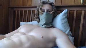 slim Blond lad Masturbating His penis In webcam