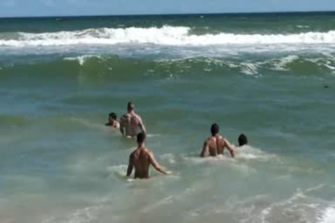 Muscle males On The Beach