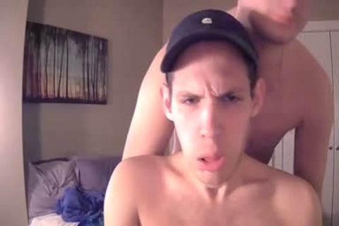 The guy Sucks The Other guy's 10-Pounder And Then pounds Him In The anal In Live