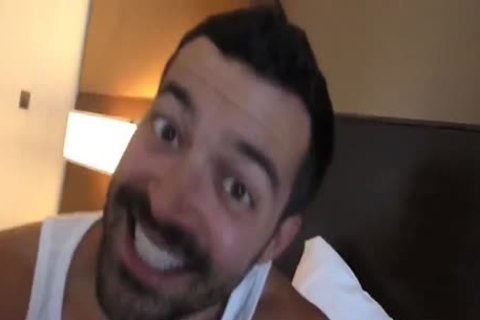 Bearded hairy 3-WAY With A babe: RIM-CHAIN bj-69-BB-HJ-cum