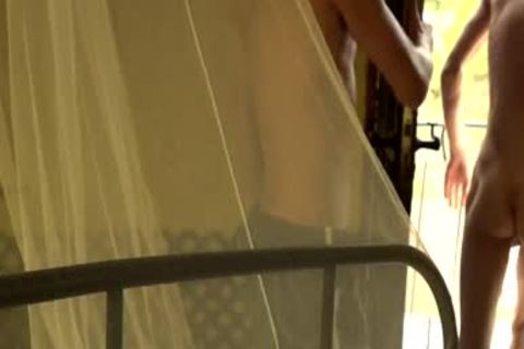 slutty Daddy Plays in nature's garb With Restrained twink, Using Him For His Own joy Until that man Cums! - bdsm