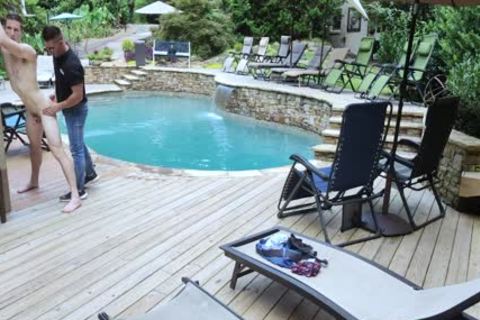 naughty man fucked By The Guard For Skinny Dipping