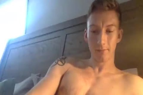 youthful guy jerking off