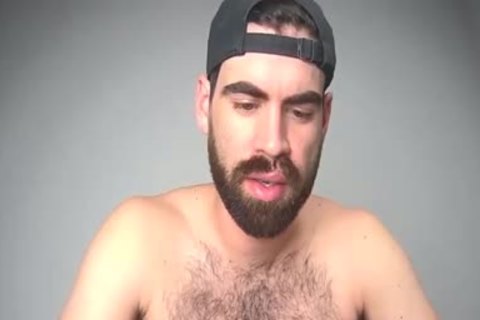 bushy chap Jerks Off And ejaculates In Live