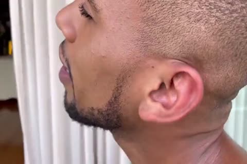 Two enormous dark ramrods fucking Latin twink Pt.1