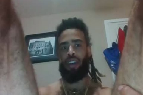 chap With A admirable ass Fondling And Masturbating With A sex tool In His butthole