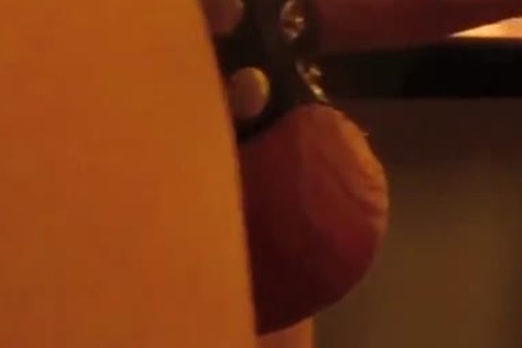 shlong strap fuck with Ballstretcher