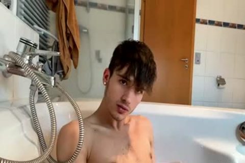 skinny guy Masturbating In The baths