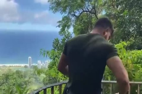 Military fuck Outside