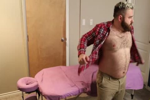 4 Handed Bear Massage Ends With A Proper pounding