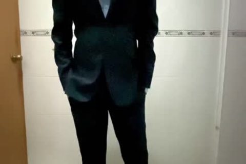 Latino teen In Suit Jerks Off Till cumshot