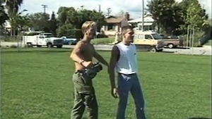 After slamming A taut darksome wazoo, homo White fellow Gives